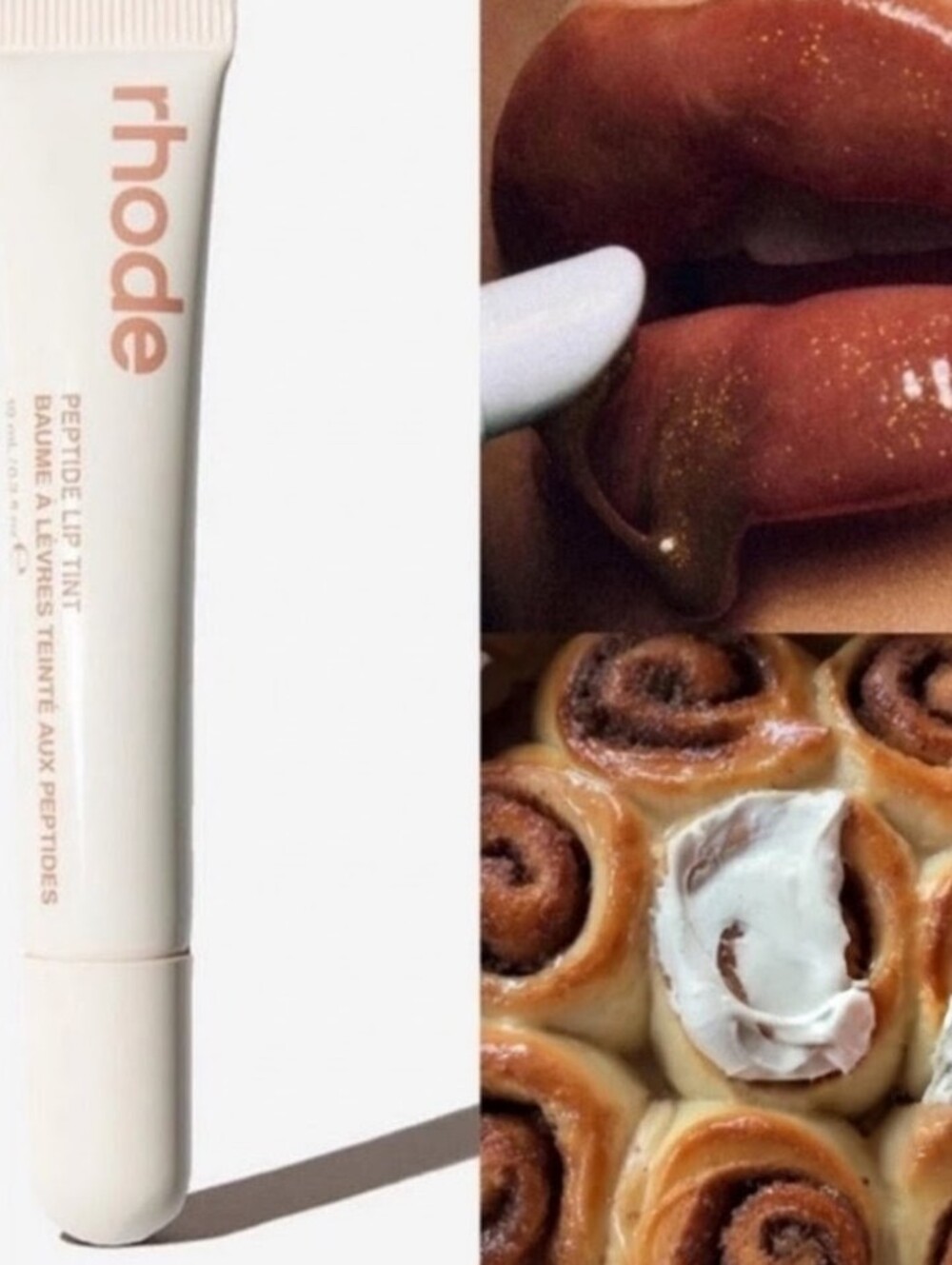 🥮RHODE Peptide Lip Tint - Cinnamon Roll Limited Edition 🥮 AUTHENTIC - Picture 2 of 3
